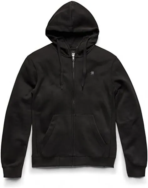 G-STAR INC - Men - Premium Basic Hooded Sweater - Black