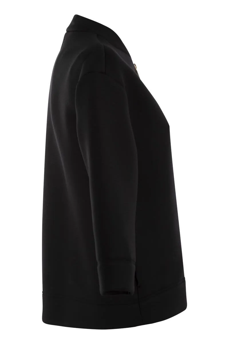 GHIANDA - SCUBA JERSEY BOMBER JACKET