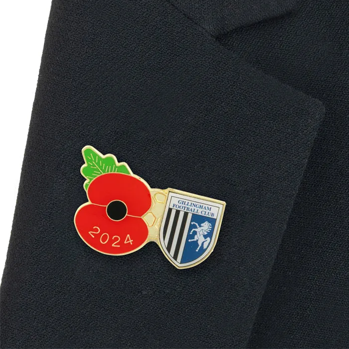 Gillingham Poppy Football Pin 2024