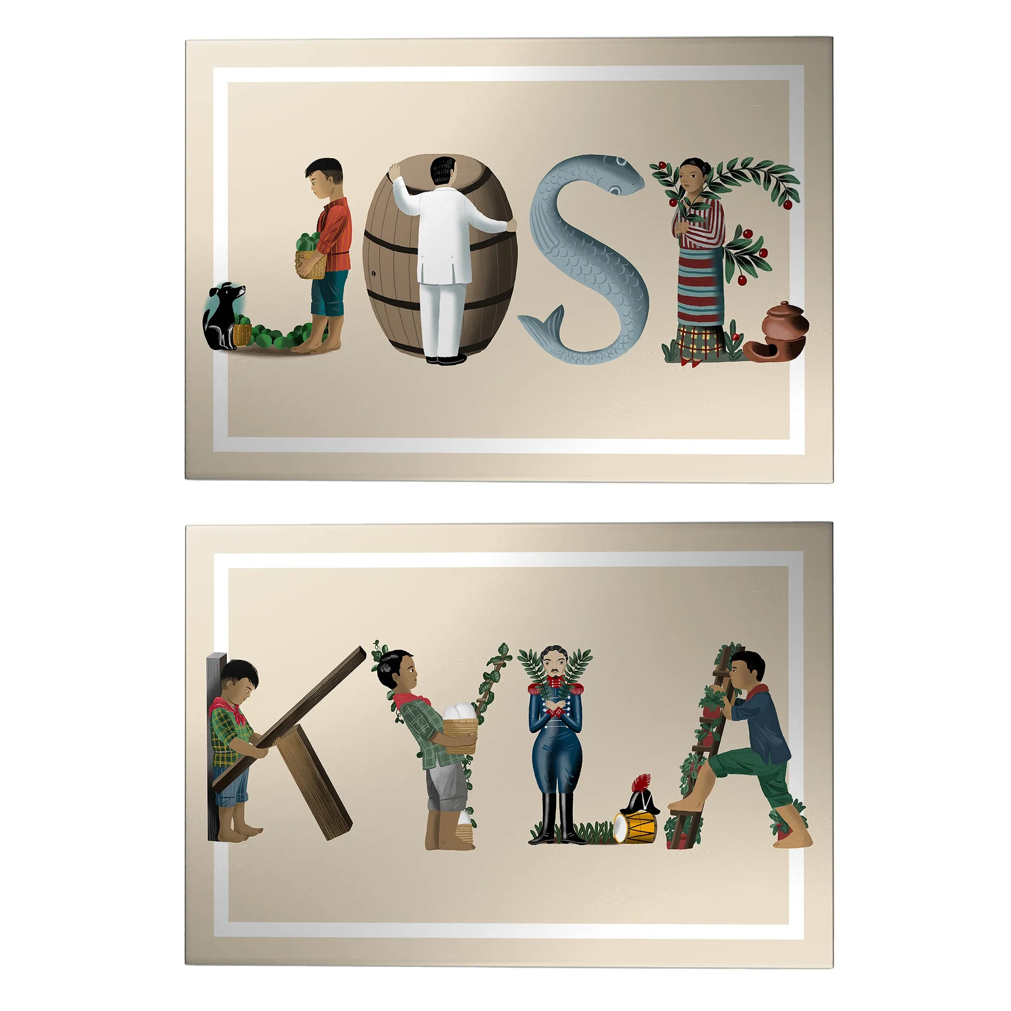 Letras Y Figuras Personalized Decoposter