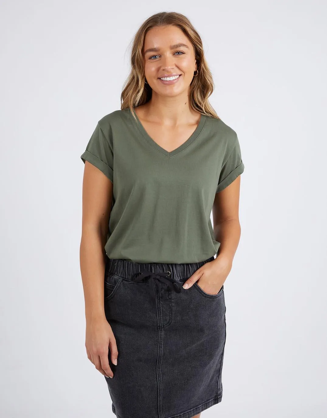 Manly Vee Tee - Khaki