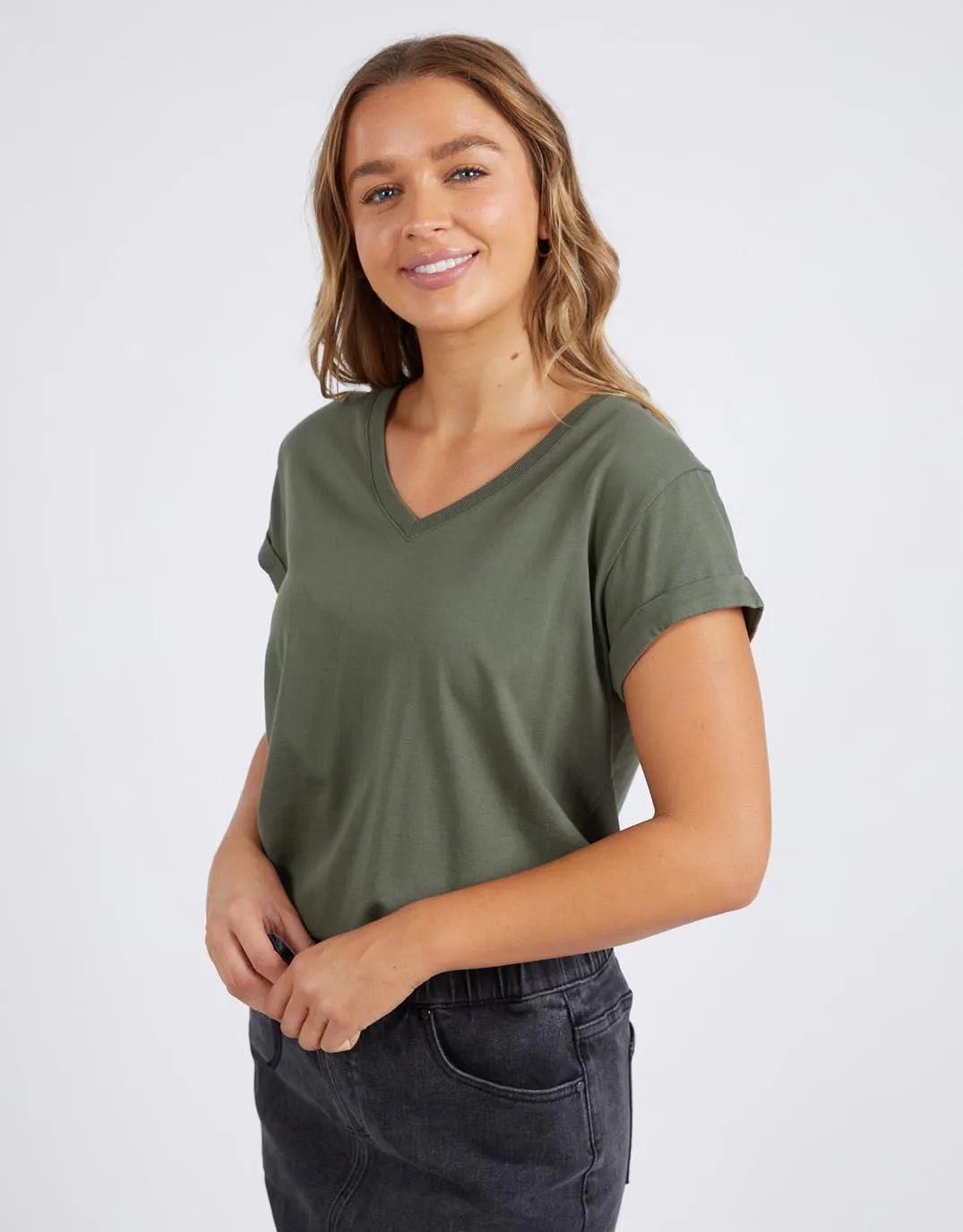 Manly Vee Tee - Khaki