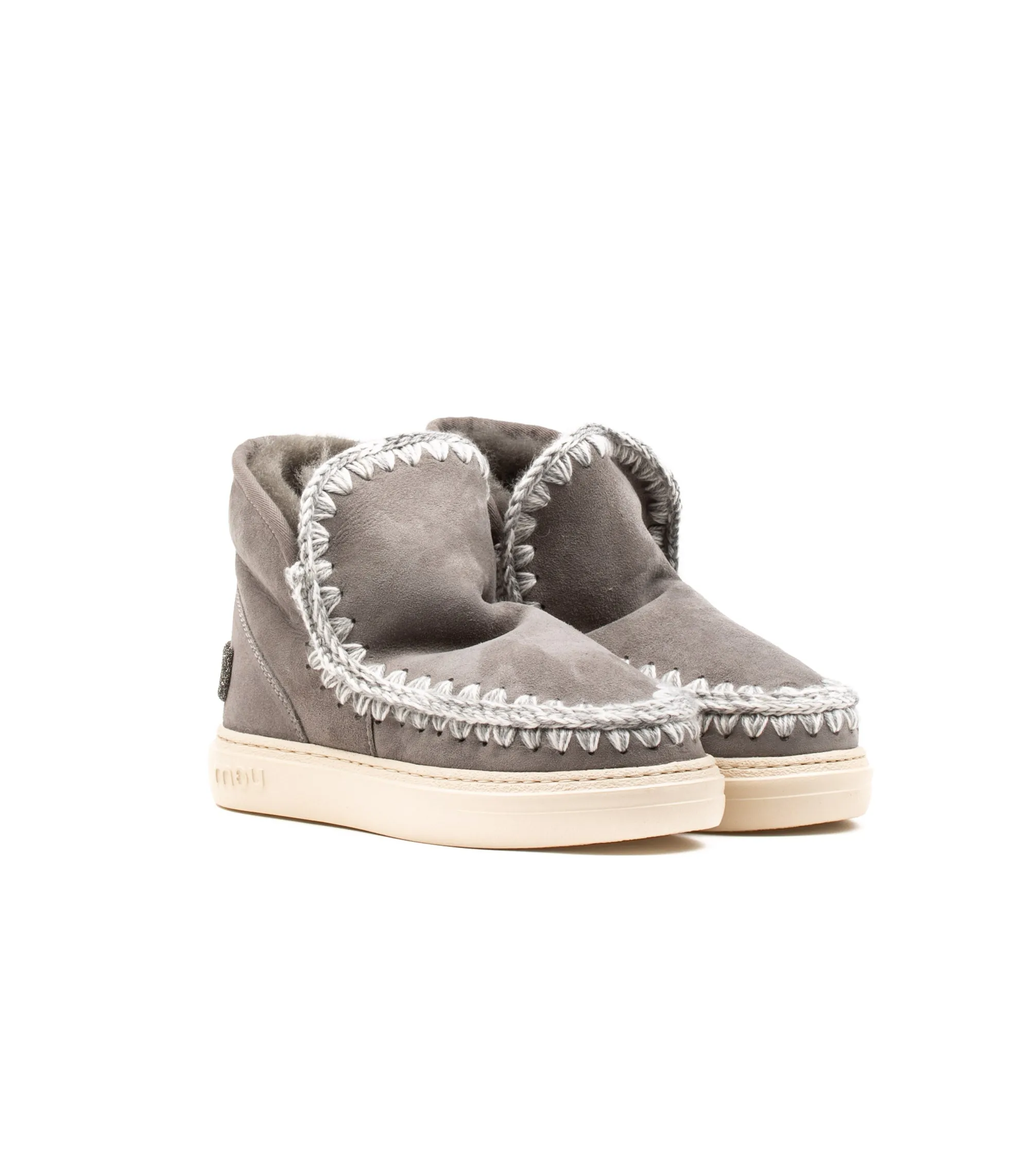 Mou Eskimo Sneaker Bold Glit Logo Anthracite Woman