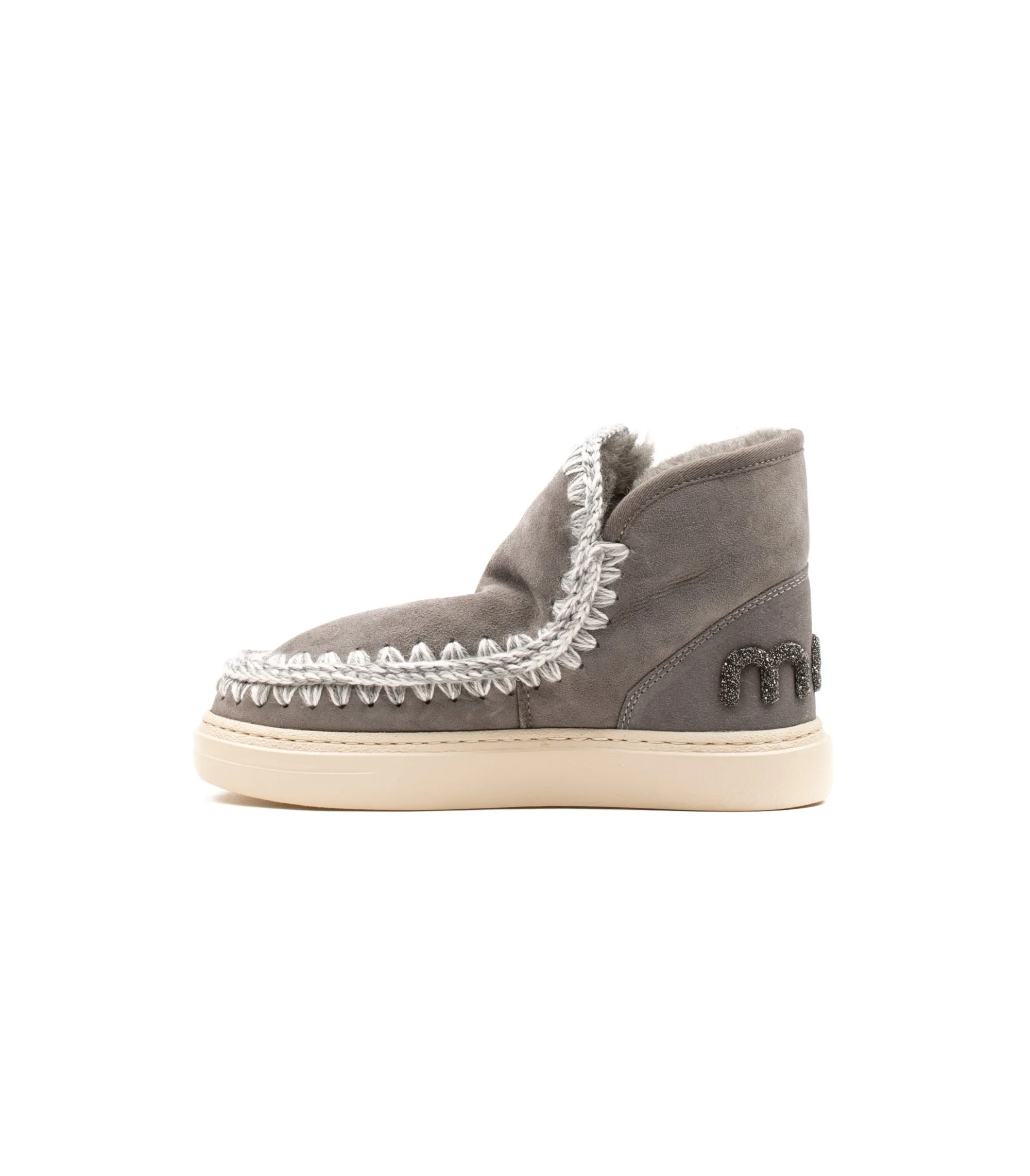 Mou Eskimo Sneaker Bold Glit Logo Anthracite Woman