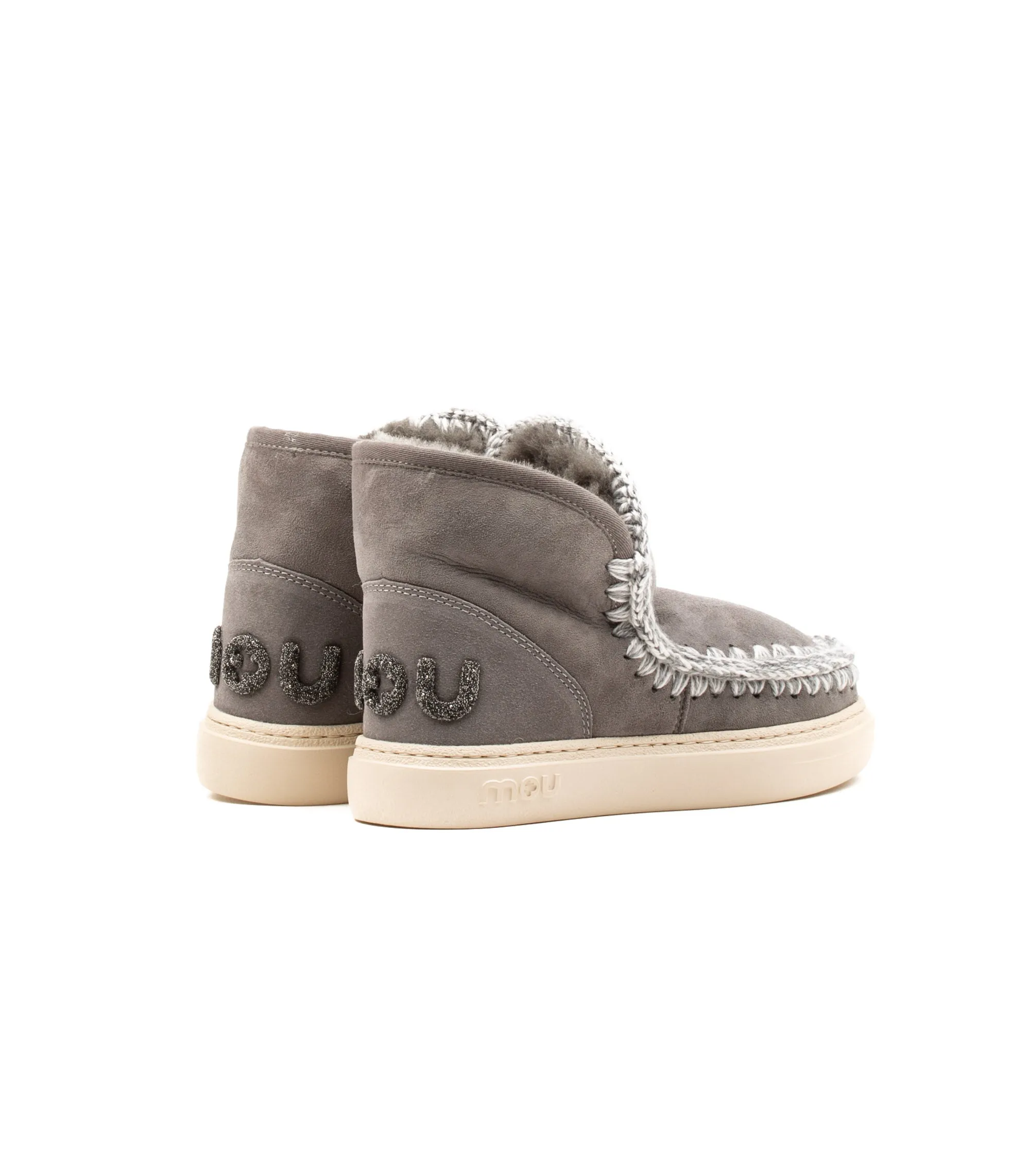 Mou Eskimo Sneaker Bold Glit Logo Anthracite Woman