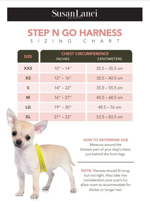 Nouveau Bow Step N go Leash Harness
