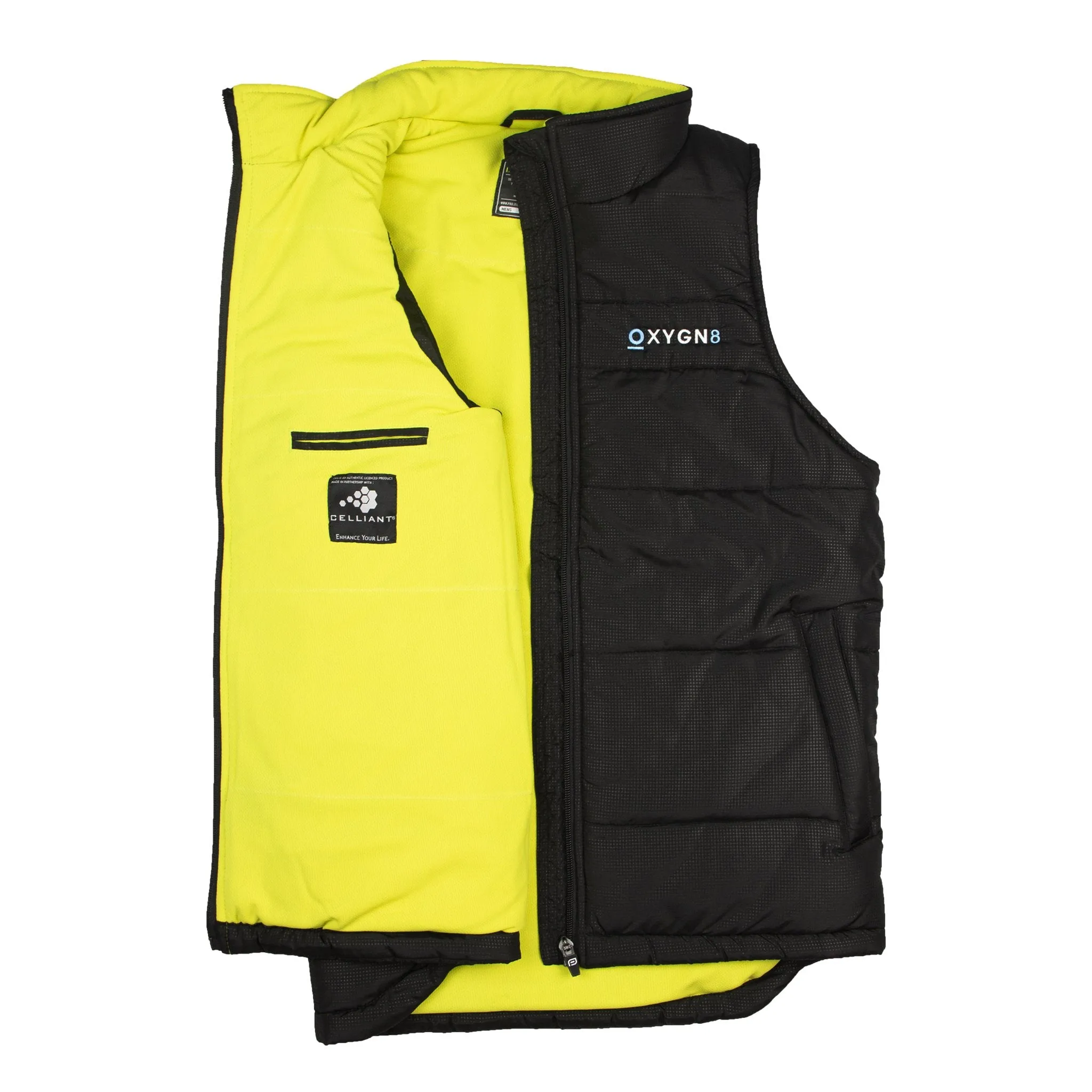 OXYGN8 Men's Puffer Vest - Lime
