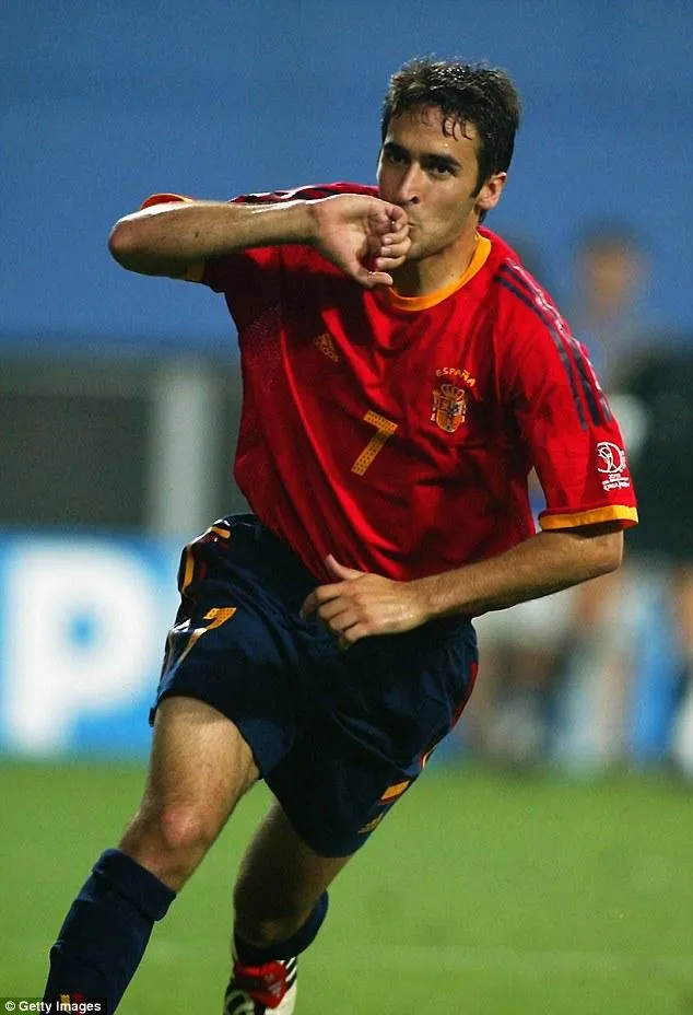 Raul Spain 2002 WORLD CUP PLAYER ISSUE Jersey Shirt Camiseta Espana L