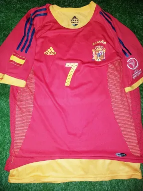 Raul Spain 2002 WORLD CUP PLAYER ISSUE Jersey Shirt Camiseta Espana L