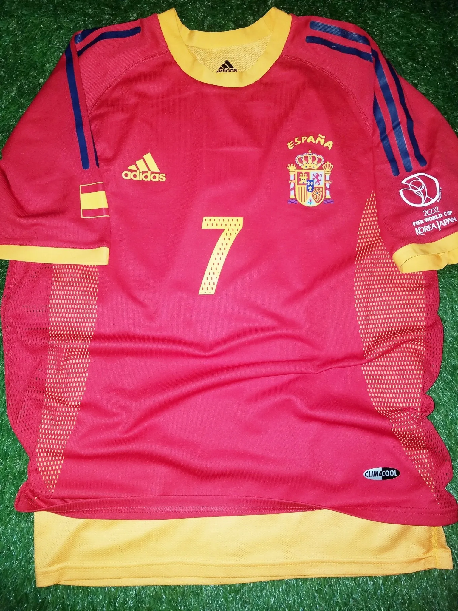 Raul Spain 2002 WORLD CUP PLAYER ISSUE Jersey Shirt Camiseta Espana M