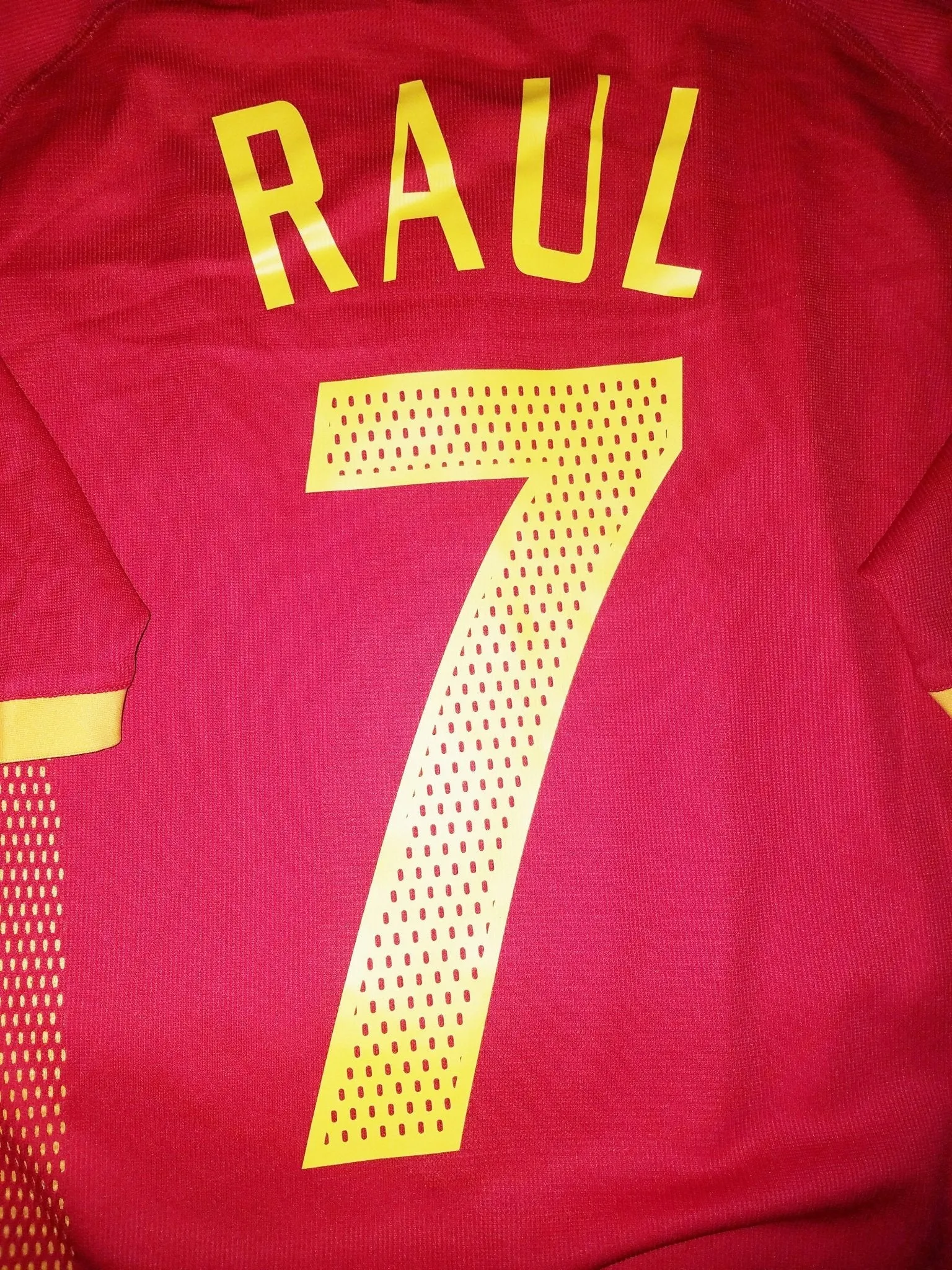 Raul Spain 2002 WORLD CUP PLAYER ISSUE Jersey Shirt Camiseta Espana M