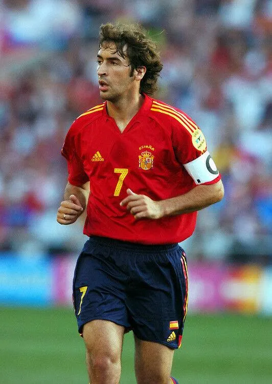 Raul Spain PLAYER ISSUE 2004 EURO Jersey Camiseta Espana Shirt Trikot L