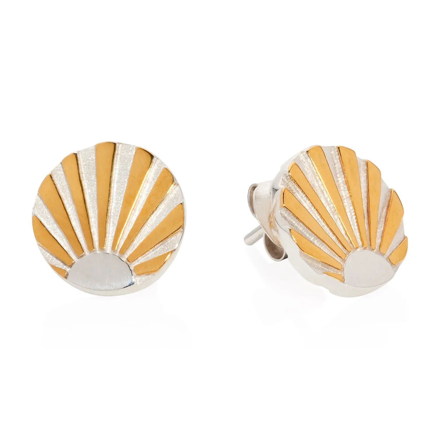 Ray Initial Ear Studs by Yasmin Everley