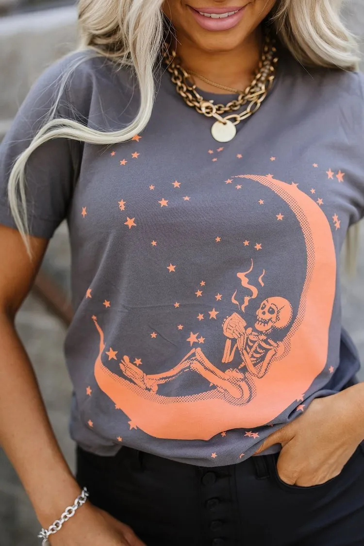 Sipping Skeleton Graphic Tee