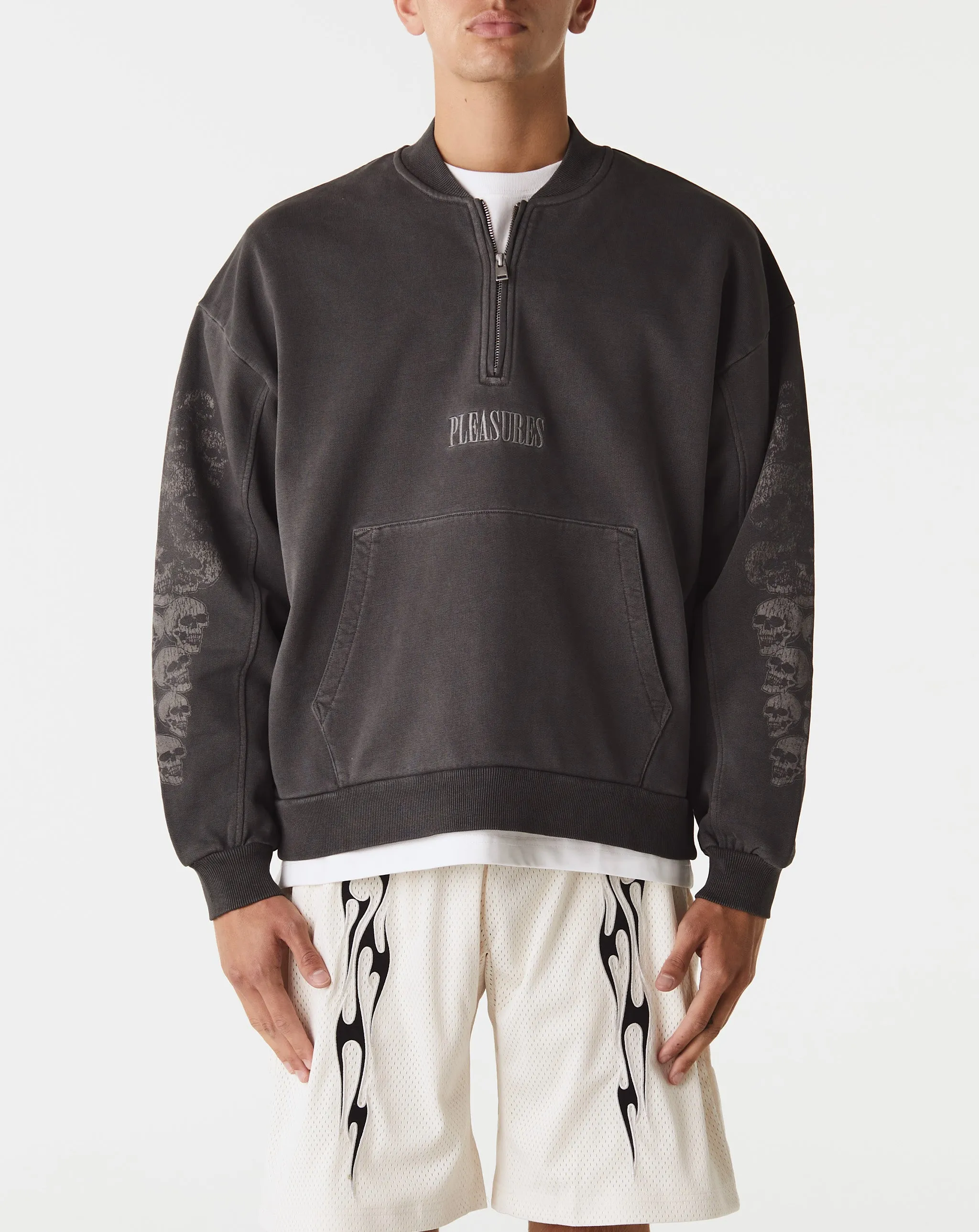 Skull Spiral Quarter Zip