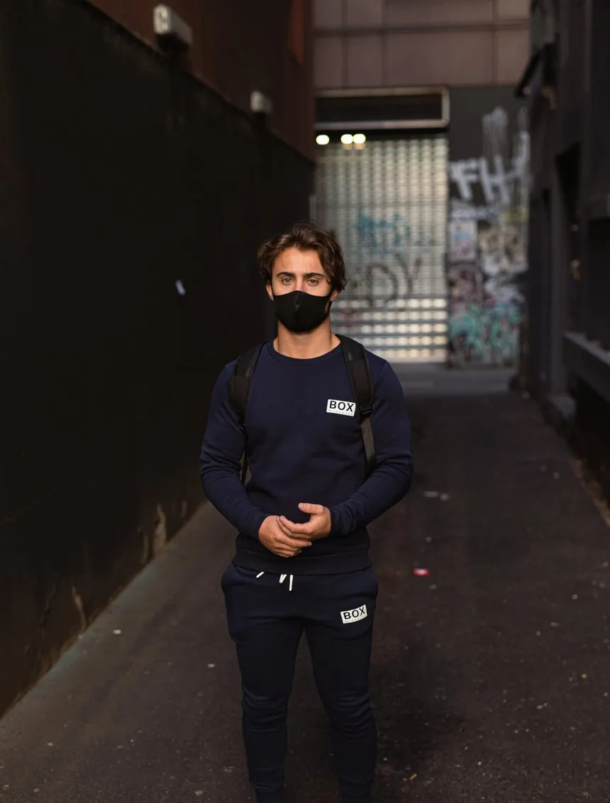 Slim Fit Crew Neck Jumper - Navy