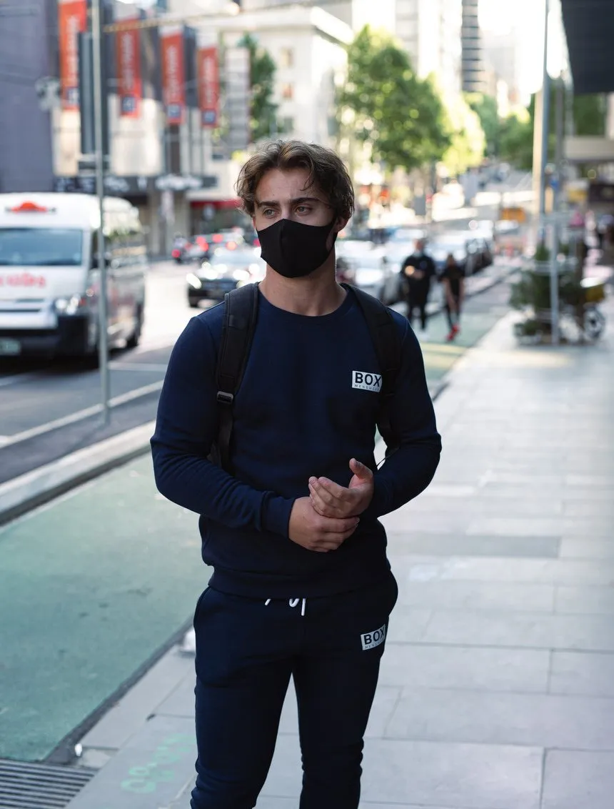 Slim Fit Crew Neck Jumper - Navy