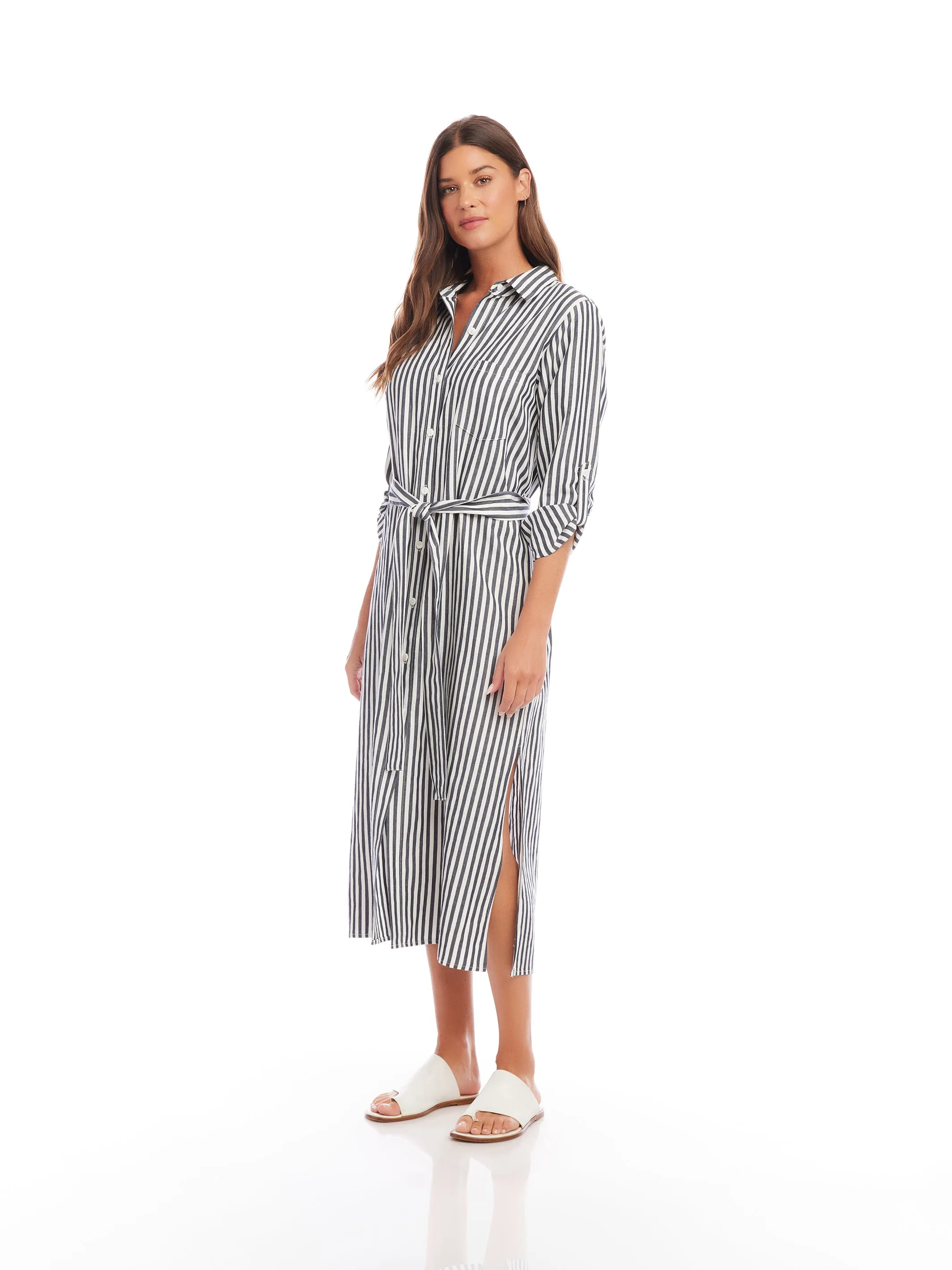 Stripe Shirtdress