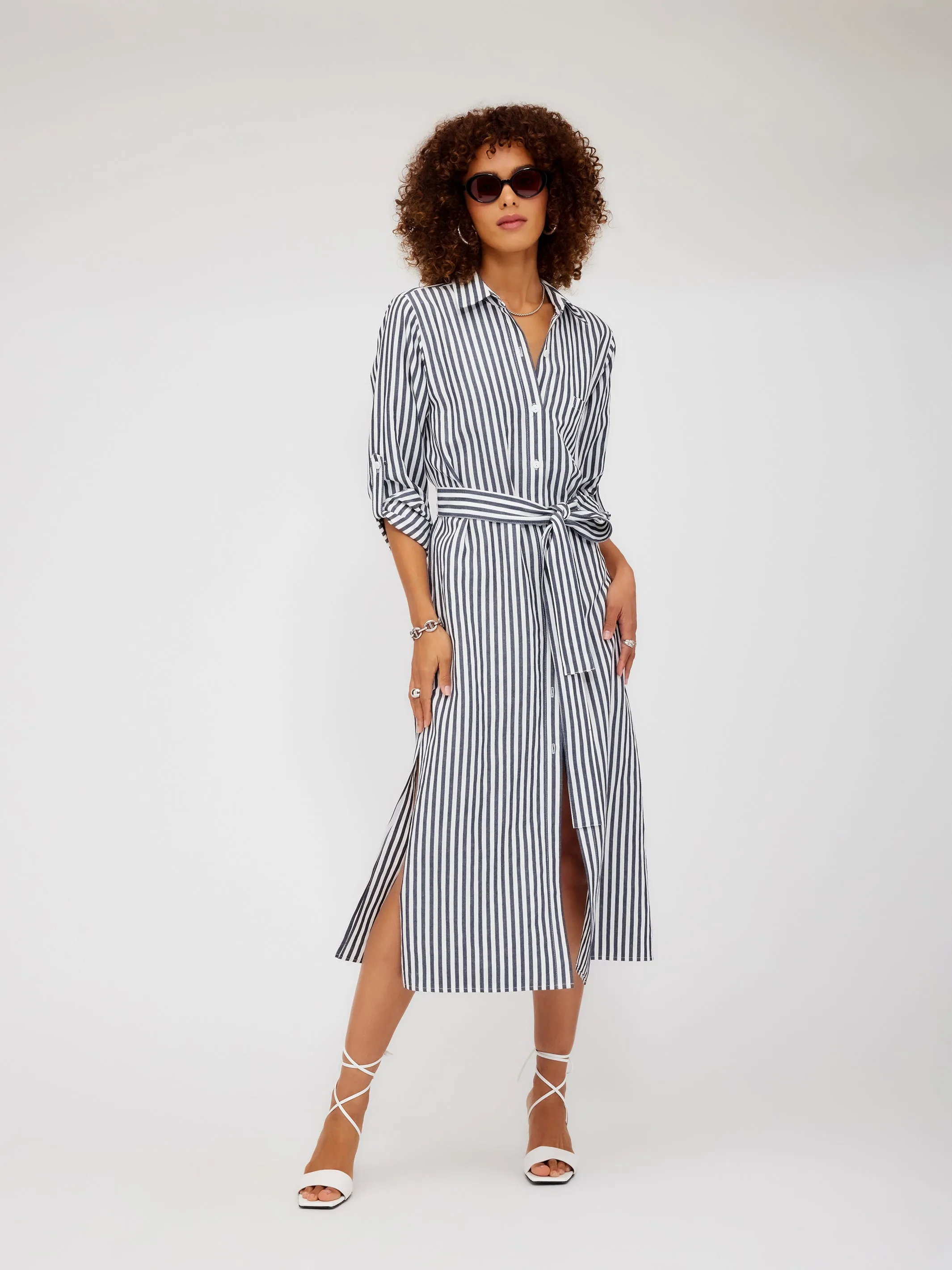 Stripe Shirtdress