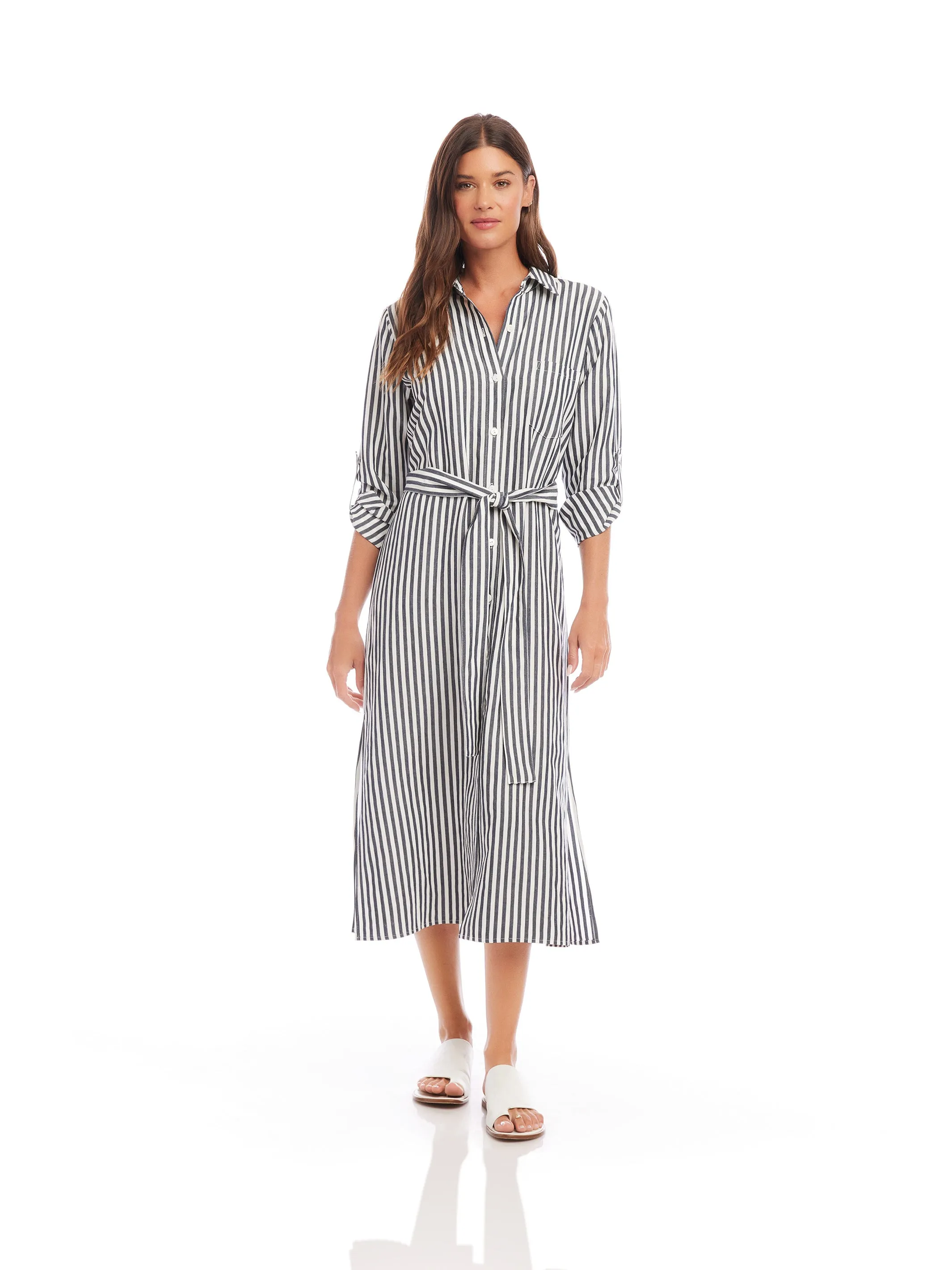 Stripe Shirtdress