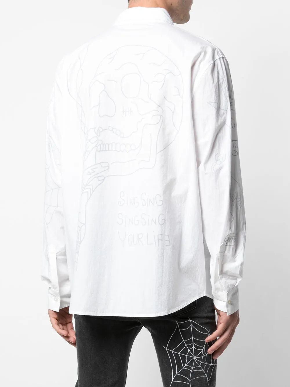 TATTED HACULLA WOVEN SHIRT OFF-WHITE
