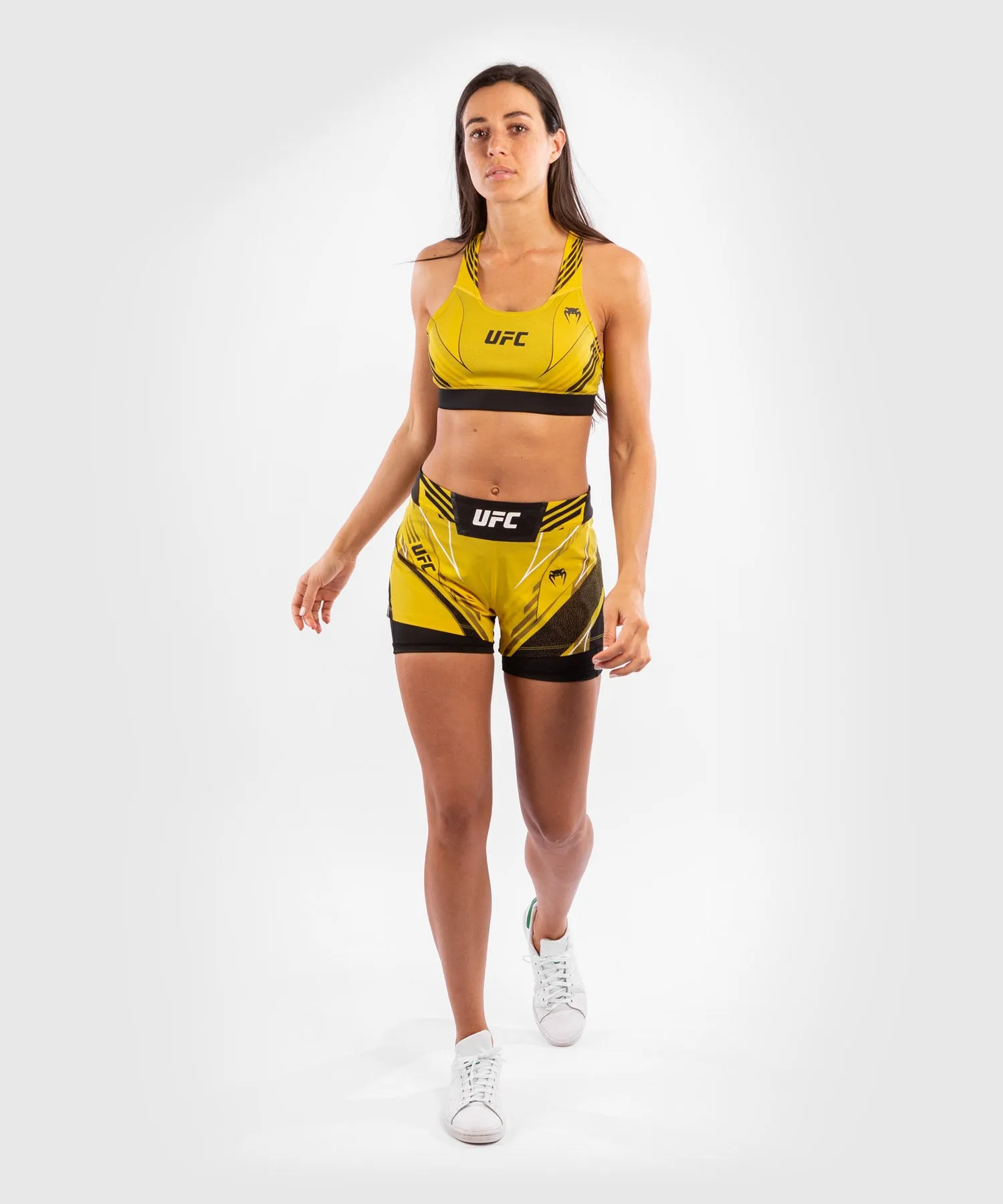UFC Venum Authentic Fight Night Women's Shorts - Short Fit - Yellow