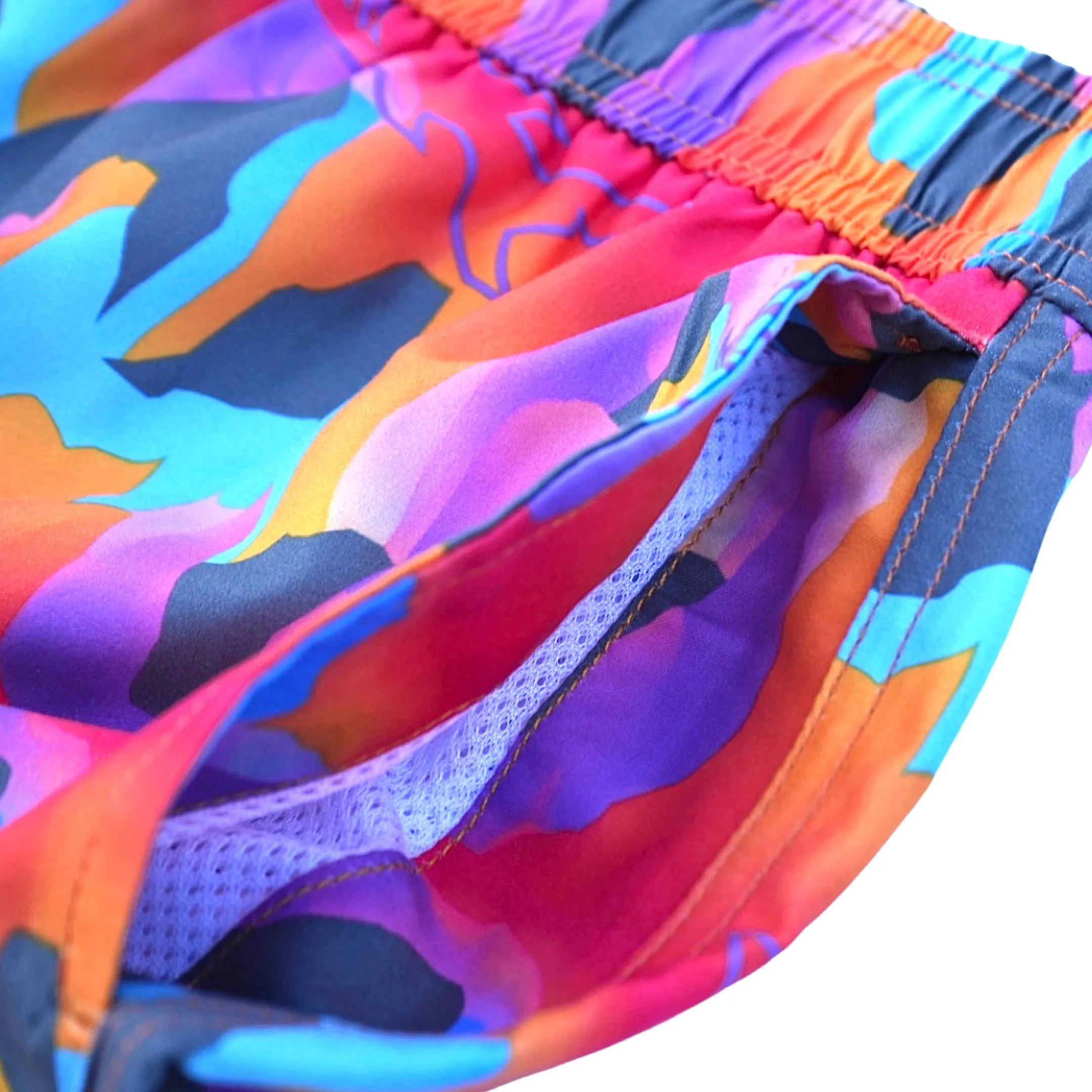 Volcanic Eruption Pool Shorts in Black