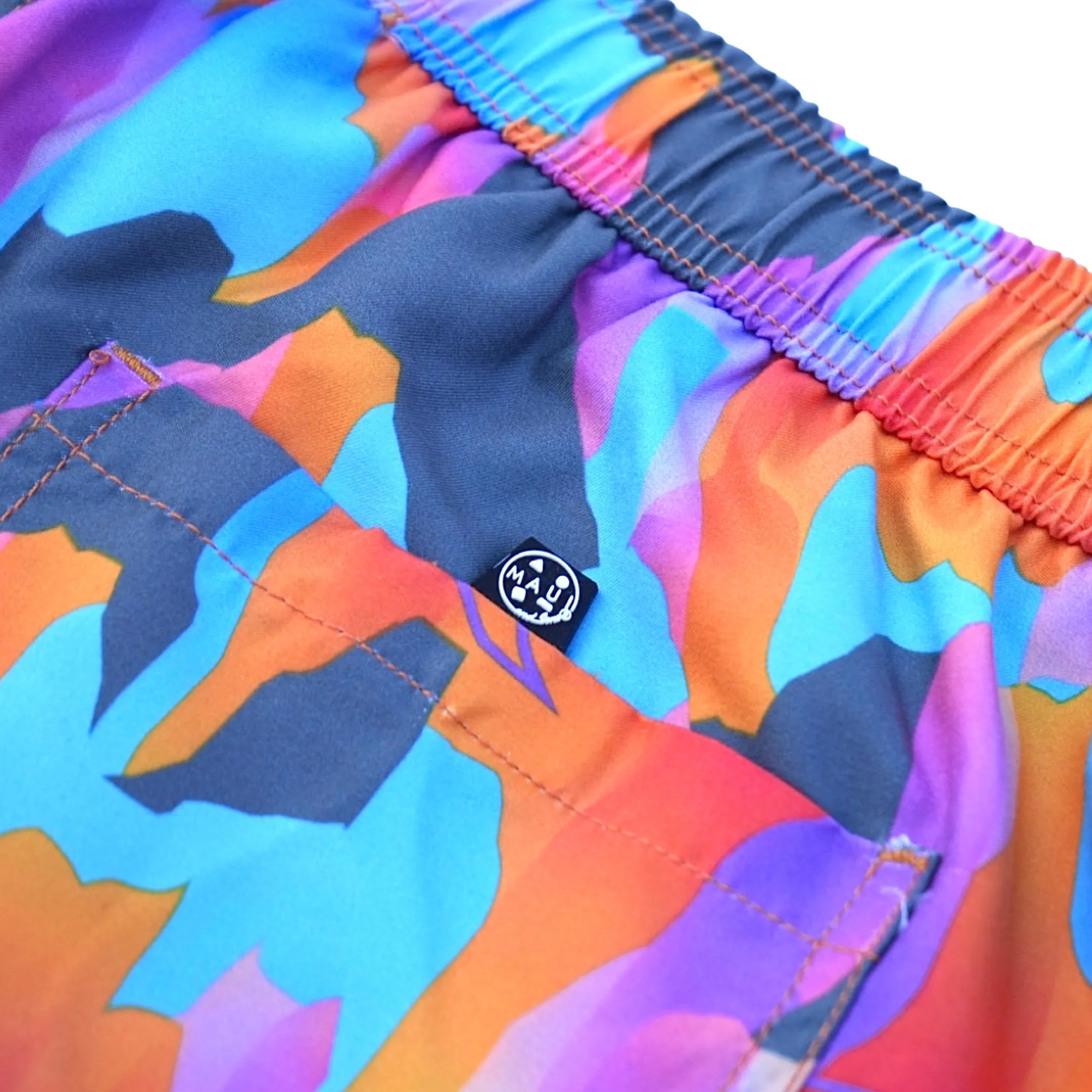 Volcanic Eruption Pool Shorts in Black