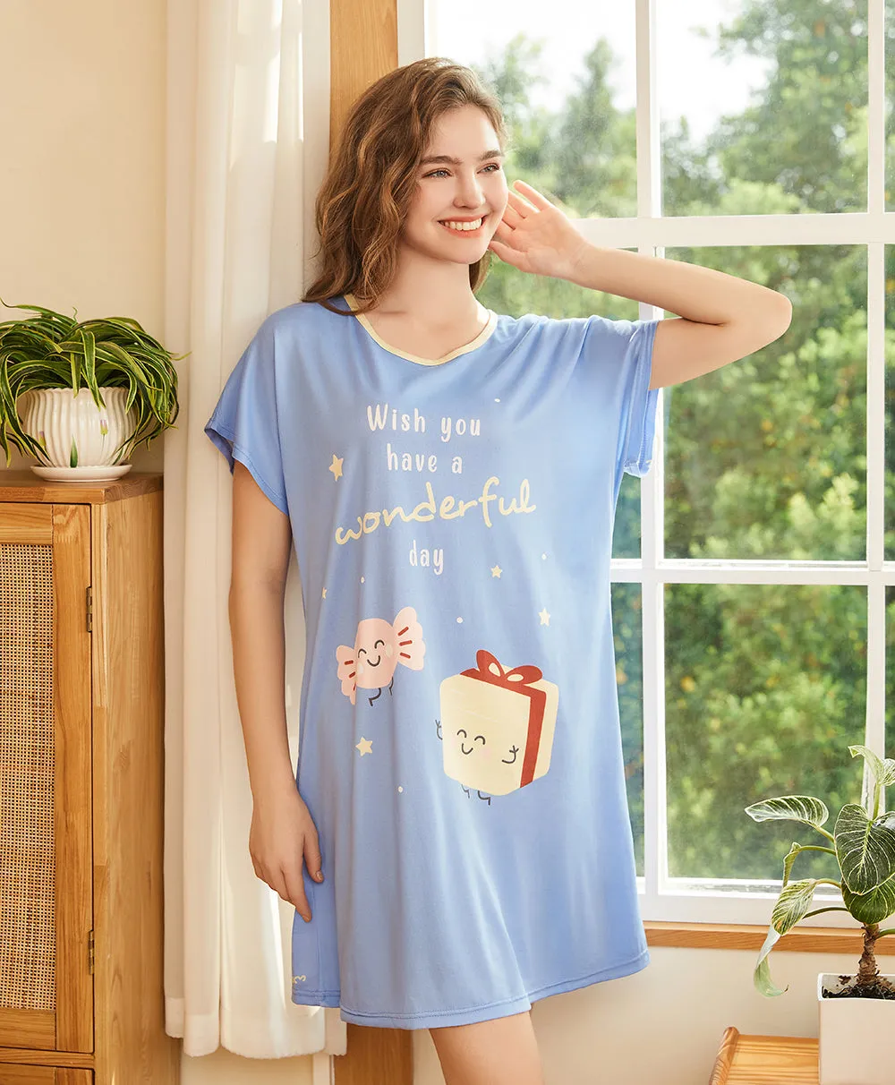 Wish You have a Wonderful Day Sleep Dress